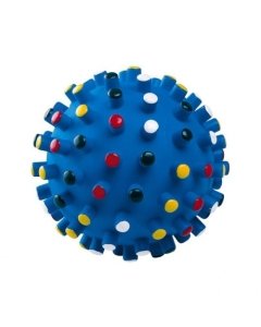Koera mänguasi pall ogadega vinüül S / 7cm