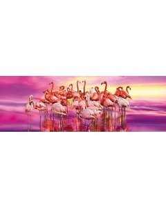 Puzzle Clementoni 98x33cm / 1000tk / Flamingod / LM