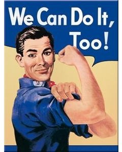 Magnet 6x8cm / We Can Do It, Too! / LM
