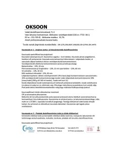 Kiiretoimeline lõhnatu vedel desinfitseerimisaine Oksoon