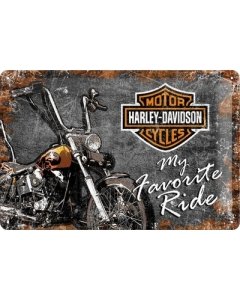 Metallplaat 20x30cm / Harley-Davidson My Favorite Ride /