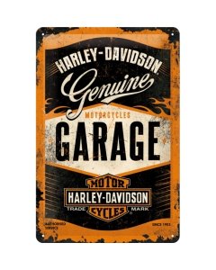 Metallplaat 20x30cm / Harley-Davidson Garage / KO