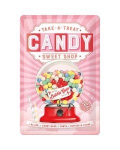 Metallplaat 20x30cm /  Candy / KO