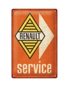 Metallplaat 20x30cm / Renault - Service