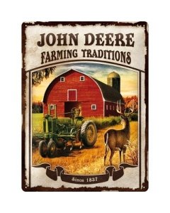 Metallplaat 30x40cm / John Deere Farming Traditions