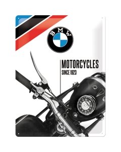 Metallplaat 30x40cm / BMW Motorcycles since 1923