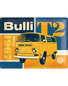 Metallplaat 30x40cm / VW Bulli T2