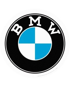 Metallplaat ümmargune BMW logo / Ø35cm