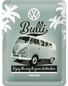 Metallplaat 15x20cm / VW Bulli
