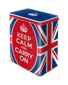 Metallpurk L / Keep Calm and Carry On