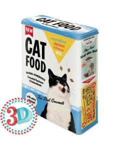 Metallpurk / XL / 3D Cat Food