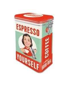Säilituspurk sulguriga / M / Espresso Yourself