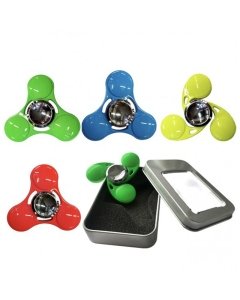 Näpuvurr Fidget Spinner, metallist, neoon