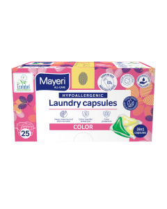 Pesugeelkapslid Color hüpoallergeenne Mayeri All-Care 25tk