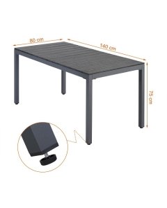 Aiamööbli komplekt IBIZA laud+ 6 tooli