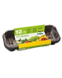 Toakasvuhoone 27 x 11 x 6cm 12-turbatabletiga d 36mm Jiffy