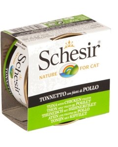 Schesir Cat kassikonserv tuunikala ja kanafileega / 85g