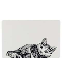Alusmatt kassi kausile, Zentagle, must valgega / 44x28cm