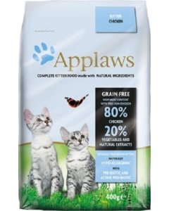 Kuivtoit Applaws  kassipoegadele kanalihaga / 400g