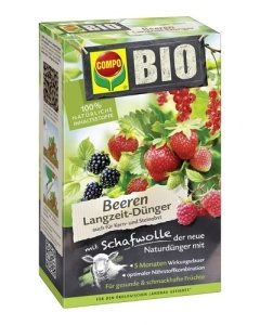 BIO pikaajaline marjaväetis lambavillaga Compo 750g