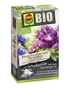 BIO pikaajaline rodo- ja hortensiaväetis lambavillaga Compo 750g