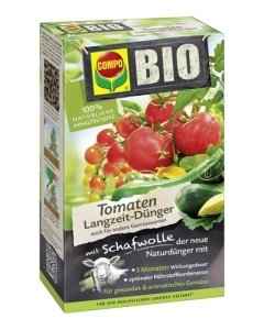 BIO pikaajaline tomativäetis lambavillaga Compo 750g