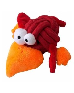 Mänguasi koertele BOBBLE REGULAR, KNOTPLUSH 8,5cm punane