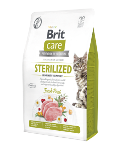 Brit Care Cat Grain-Free Sterilized Immunity Support kassitoit  sealihaga 2kg