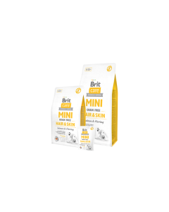 Brit Care koeratoit väikest tõugu koertele Mini Hair & Skin /lõhe ja heeringaga 7kg 