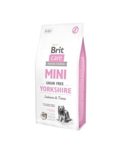 Brit Care MINI Yorkshire teraviljavaba koeratoit Lõhe&tuunikalaga / 7kg