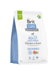 Brit Care Sustainable Adult Large Breed Chicken&Insect koeratoit  3kg