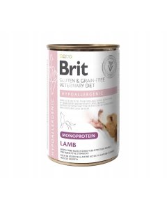 Brit Veterinary Monoprotein Lamb täisdieettoit koertele koostisainete ja toitainete talumatuse vähendamiseks