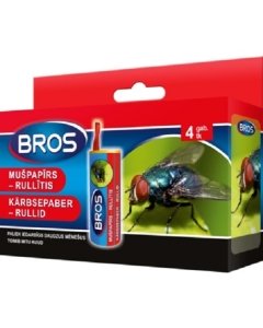 Bros Kärbsepaber rullis blister / 4tk