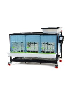 Bruuder tibudele 40cm / 1 korruseline / ratastel / 3 boxi