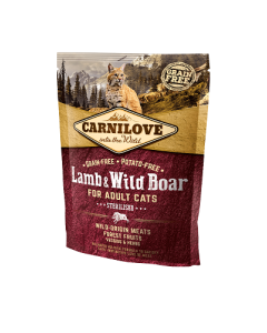 Carni Love Lamb & Wild Boar for Sterilised kassitoit Lamba & metssealihaga 400g