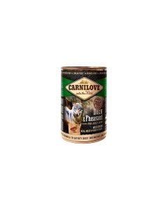 Carnilove Duck & Pheasant konserv koertele 400g