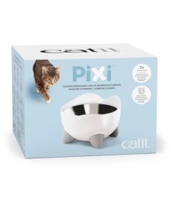Catit Pixi kõrgendatud sööginõu, valge