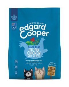 Edgard Cooper kassi täissööt, seenioritele kana/valge kala / 1,75g