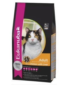 Kassitoit Eukanuba Adult Chicken & Liver / 400g
