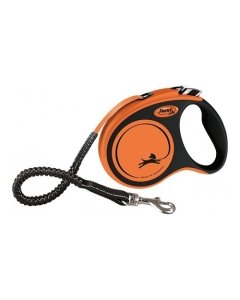 Flexi lintrihm Xtreme S / 5m / must-oranz