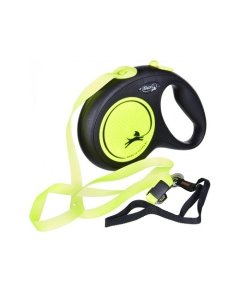 Flexi lintrihm Neon / L 5m / kollane / 50kg