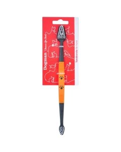 Hambahari koertele / 22,5cm / oranz / must