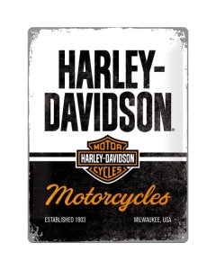 Metallplaat 30x40cm / Harley-Davidson - Motorcycles