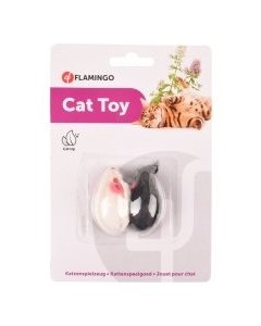 Flamingo kassi mänguasi hiir naistenõgesega 6cm / 2tk