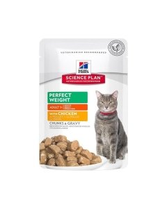 Hill´s SP Feline Perfect Weight  Chicken And Salmon Multipack / 12x85g