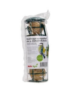 Hoidikuga rasvapallid aia- ja metsalindudele 4x90g