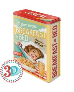 Metallpurk / XL / 3D If you want Breakfast in bed... / LM