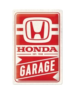 Metallplaat 20x30cm / Honda AM - Garage
