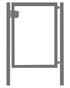Jalgvärava raam laiusega 1m RAL7016 LOCINOX lukuga