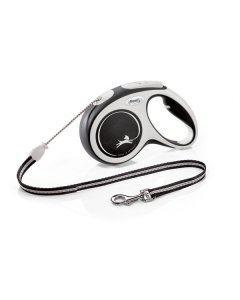 Flexi jalutusrihm New Comfort cord M, must / 5m
